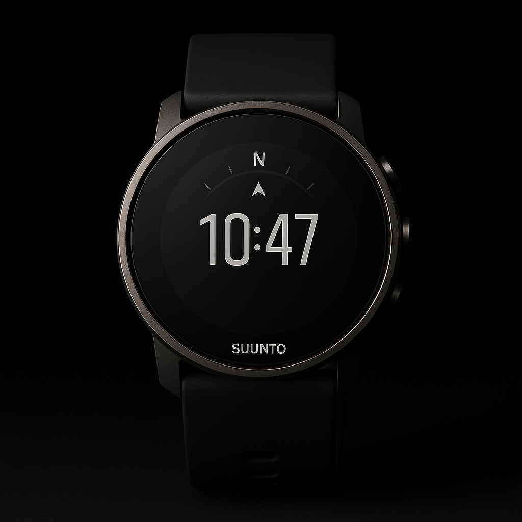 Suunto 9 Peak Pro sports watch on black background